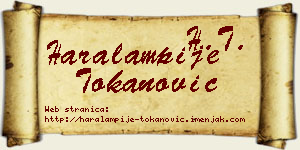 Haralampije Tokanović vizit kartica